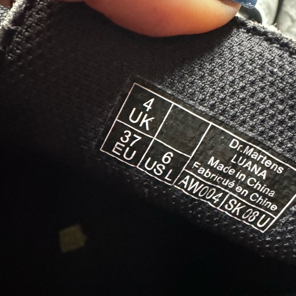 Dr. MARTENS Luana White Leather Combat Boots lace up 6 - Picture 3 of 9